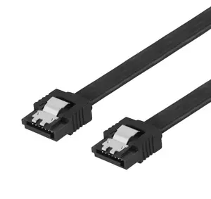 DELTACO SATA kabelis 0.3 m SATA III 7-pin vīrietis pret vīrieti melns