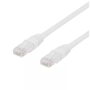 Network cable DELTACO U/UTP Cat6 RJ45 0.5m white