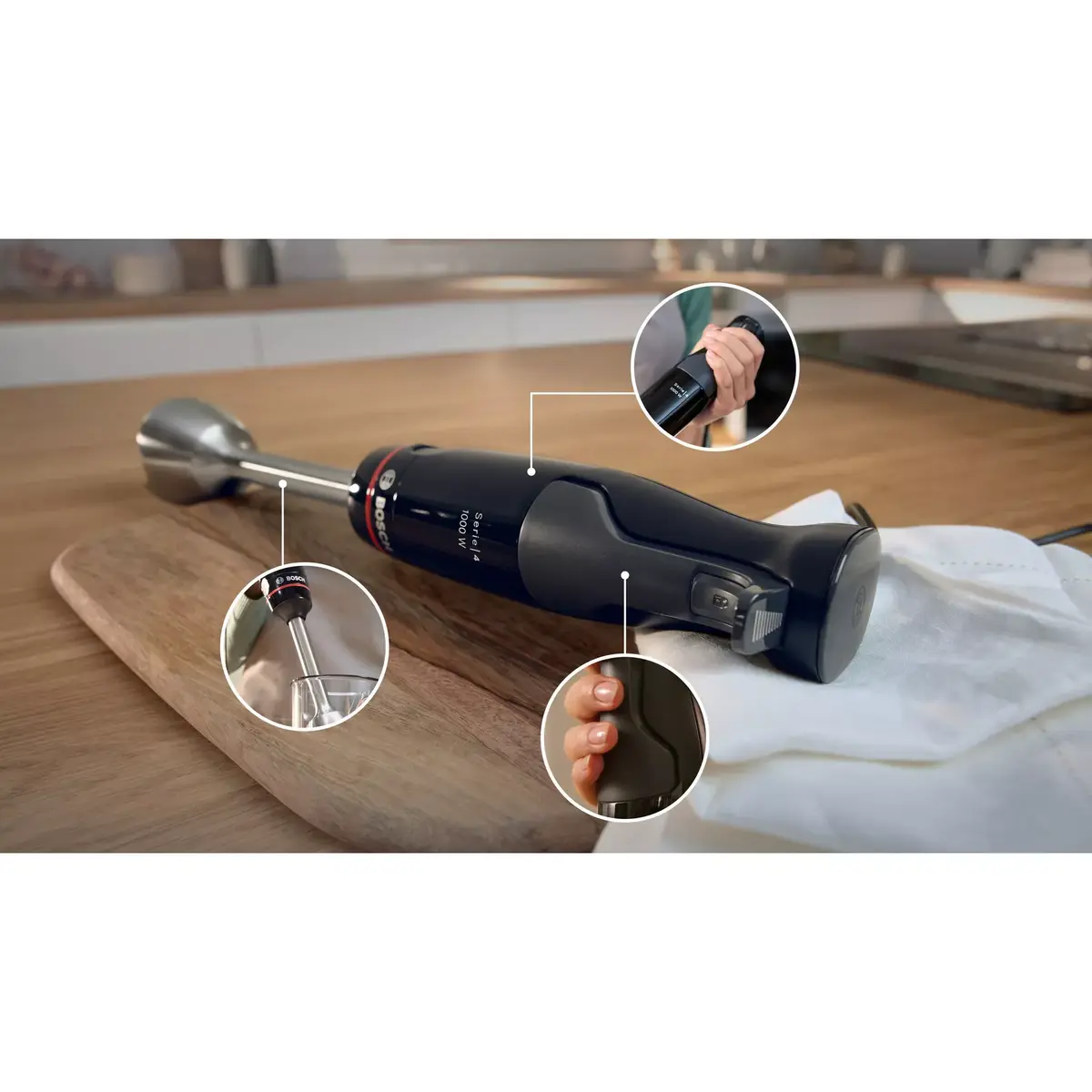 Iemērcējamais blenderis Bosch Serie 4 MSM4B610 Photo 2
