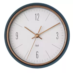 Atomic clock TFA-Dostmann 60.3547.20 Round Petrol colour Wall/Table clock
