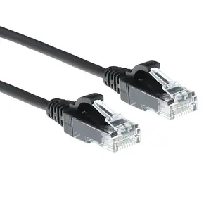 ACT Black 7 метровый LSZH U/UTP CAT6 патч-кабель для дата-центров с RJ45 коннекторами