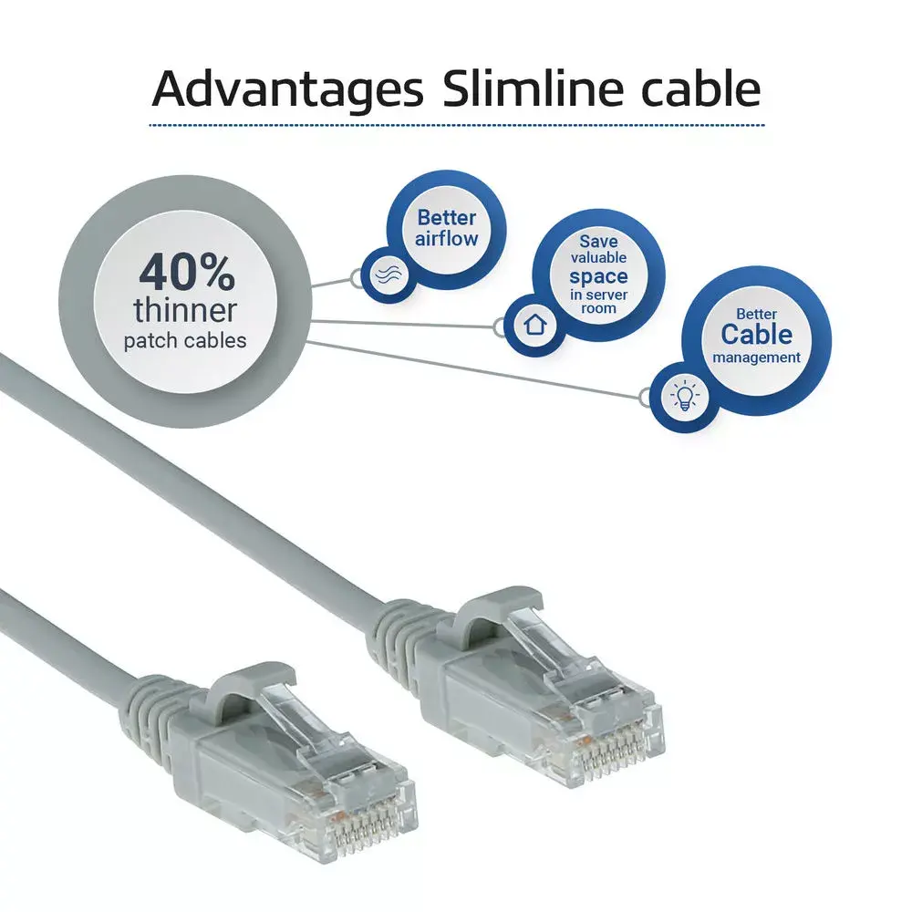 Patch Cable ACT Grey 10m LSZH U/UTP CAT6 Photo 5