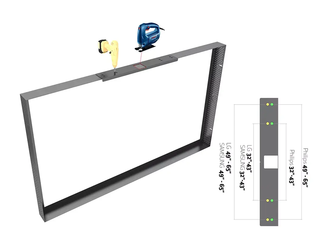 Uzstādīšanas šablons Multibrackets M Pro Series Photo 5