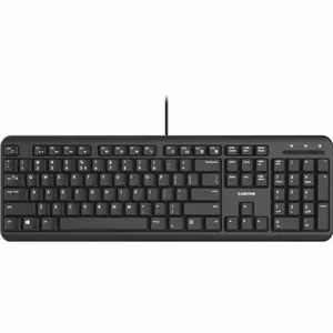 Canyon  
         
       wired keyboard with Silent switches 105 keys black 1.5 Met 
     