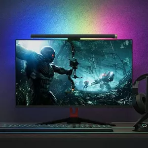 Настольная лампа для экрана BW-SLT2 RGB Black — регулируемая с RGB-подсветкой, питание USB
