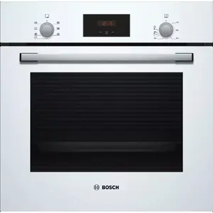 Built-in electric oven Bosch Serie 2 HBF113BV1S — 66 L, 3300 W, white, rotary & touch controls