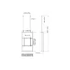 Korpuss 50" Sienas Vidējais Melns Multibrackets M Pro Series Photo 6