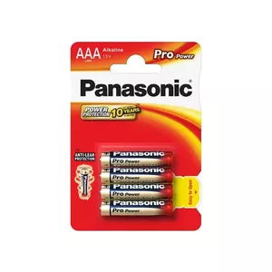 Sārmaina baterija Panasonic LR03/AAA Pro Power 4 gab. blisterī
