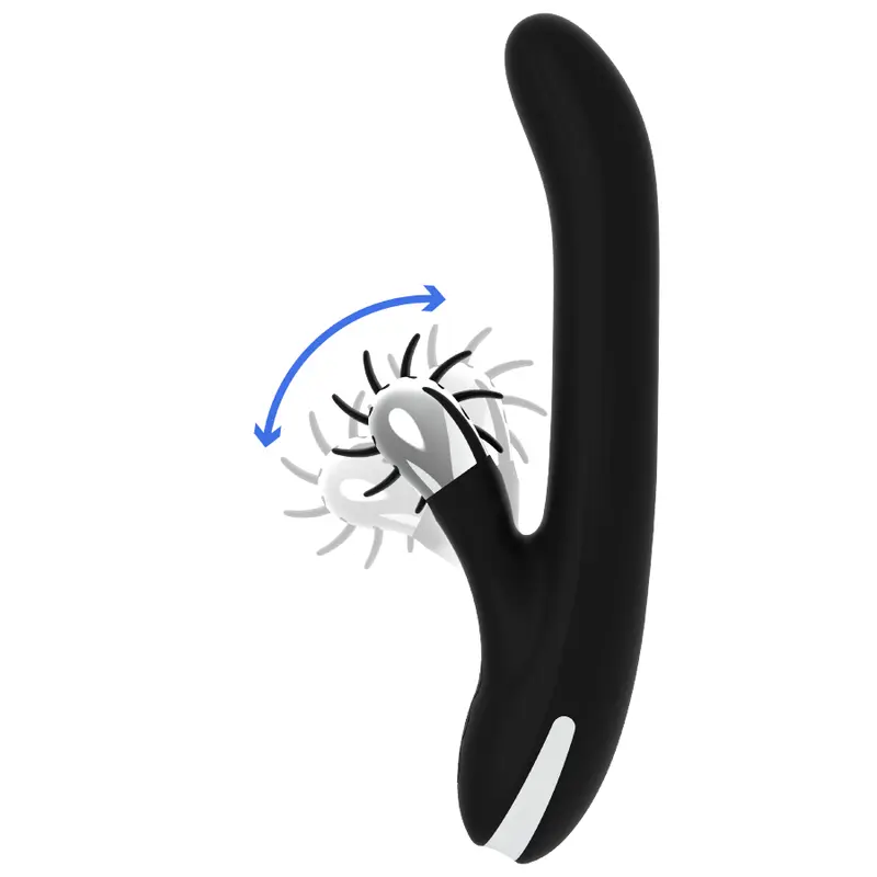 Vibrators black&silver Bunny Storm Rotation Vibe Photo 4