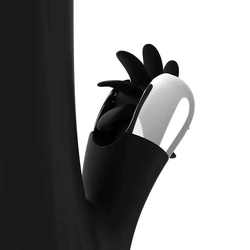 Vibrators black&silver Bunny Storm Rotation Vibe Photo 7
