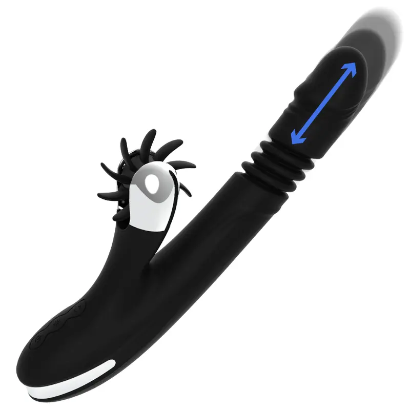 Vibrator black&silver BUNNY REED UP & DOWN VIBE Photo 2