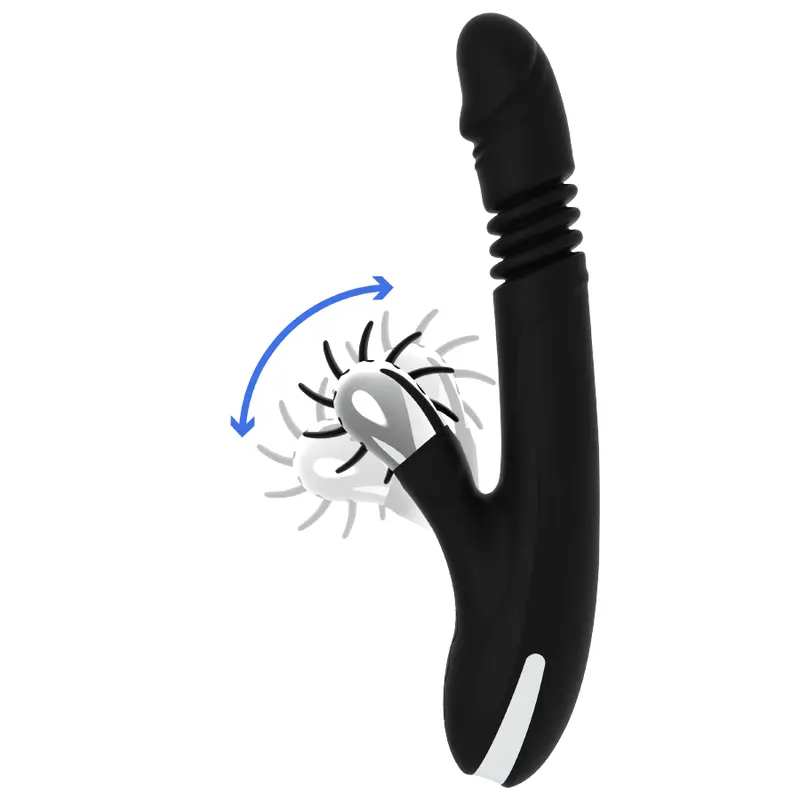 Vibrator black&silver BUNNY REED UP & DOWN VIBE Photo 4