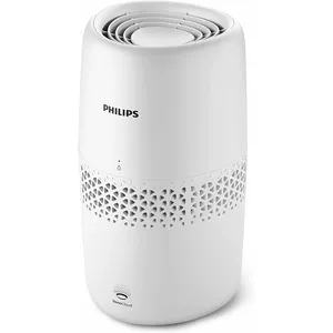 Увлажнитель воздуха Philips серии 2000, технология NanoCloud, резервуар для воды на 2 л, помещения до 31 м², до 99 % меньше бактерий, низкий уровень шума: 22,5 дБ, белый (HU2510/10)