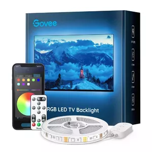 Govee RGB Bluetooth LED Backlight For TVs 46-60 Inches Viedais joslas apgaismojums Balts Bluetooth sistēma