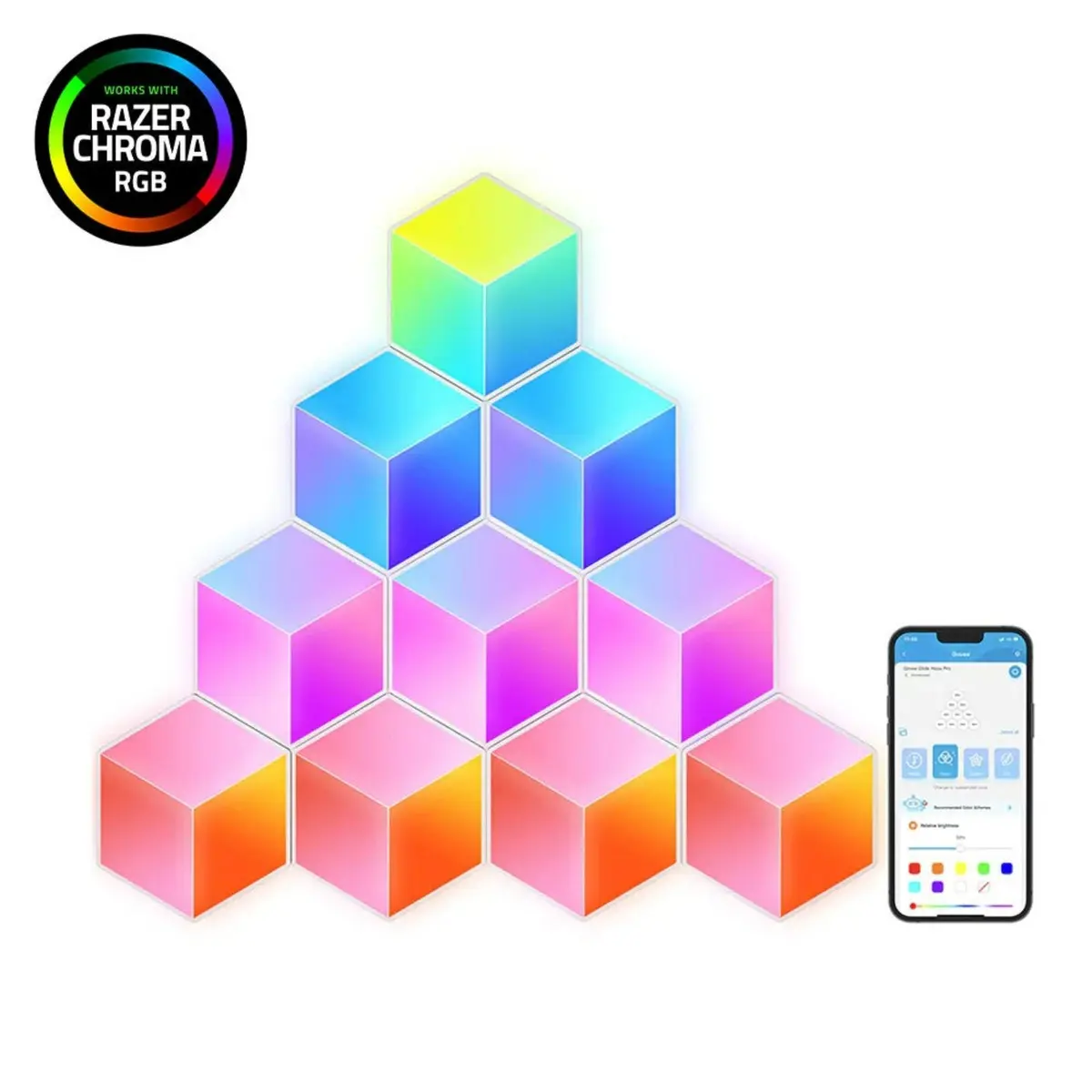 Govee Glide Hexa Pro viedais sienas