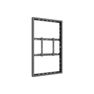 Multibrackets M Pro Series Wall Enclosure for 75" Displays Large Black Steel Landscape and Portrait Orientation