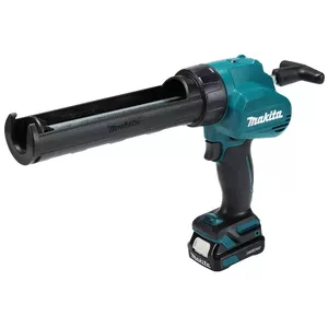 Cordless adhesive/caulk gun Makita CG100D 12V — 28 mm/s feed, 5000 N pressure, accepts 35 cm cartridges