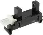 Fotoelektrisks spraugas sensors Omron EE-SX4009-P1 — caurstarojošs/spraugas tips, 1 gab.