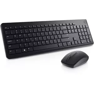 Wireless Keyboard and Mouse Set Dell KM3322W Black — compact layout, wireless connection, batteries included
