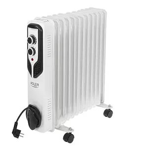 Adler AD 7817 electric space heater Indoor White 2500 W Oil electric space heater