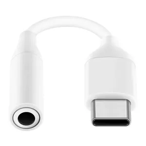 HQ Adapteris USB-C uz 3.5mm Audio ligzda 9cm priekš Austiņām &amp; Skaļruņiem &amp; Auto (OEM) Balts