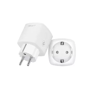 Smart plug TRUST 71301 — Wi‑Fi indoor socket, 3000 W, white, 52×52×86 mm