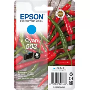 Картридж Epson 503 оригинальный стандартной ёмкости Cyan 3.3 мл