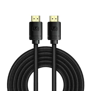 HDMI uz HDMI Baseus augstas izšķirtspējas kabelis 5 m, 8K (melns)