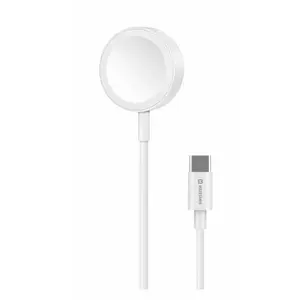 Сетевой USB-зарядный адаптер SWISSTEN 22055512 для часов, порт USB-C, кабель 1,2 м, белый