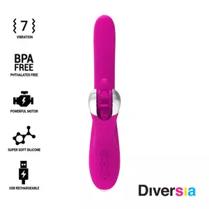 Vibrators DIVERSIA Silikons Rozā