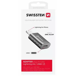 Adapter Lightning to USB-C SWISSTEN 55500400 — 20W fast charging
