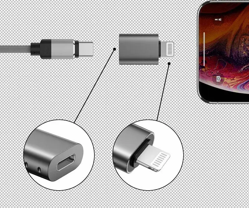 Adapteris Lightning uz USB‑C SWISSTEN 55500400 Photo 5