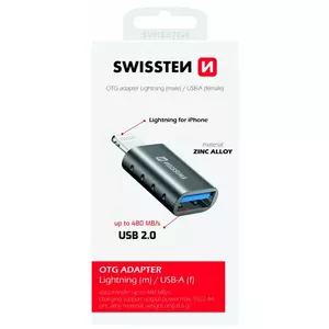 OTG adapter SWISSTEN 55500300 Lightning to USB connection adapter for iPhone/iPad