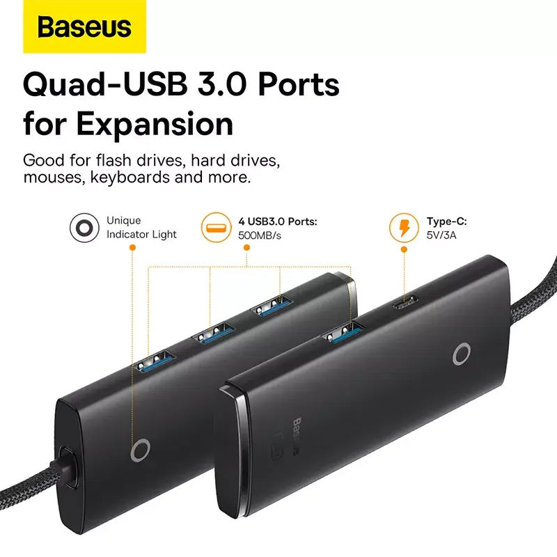 USB centrmezgls Baseus WKQX030201 Photo 6