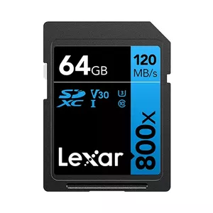 LEXAR PROFESSIONAL 800x SDXC UHS-I cards