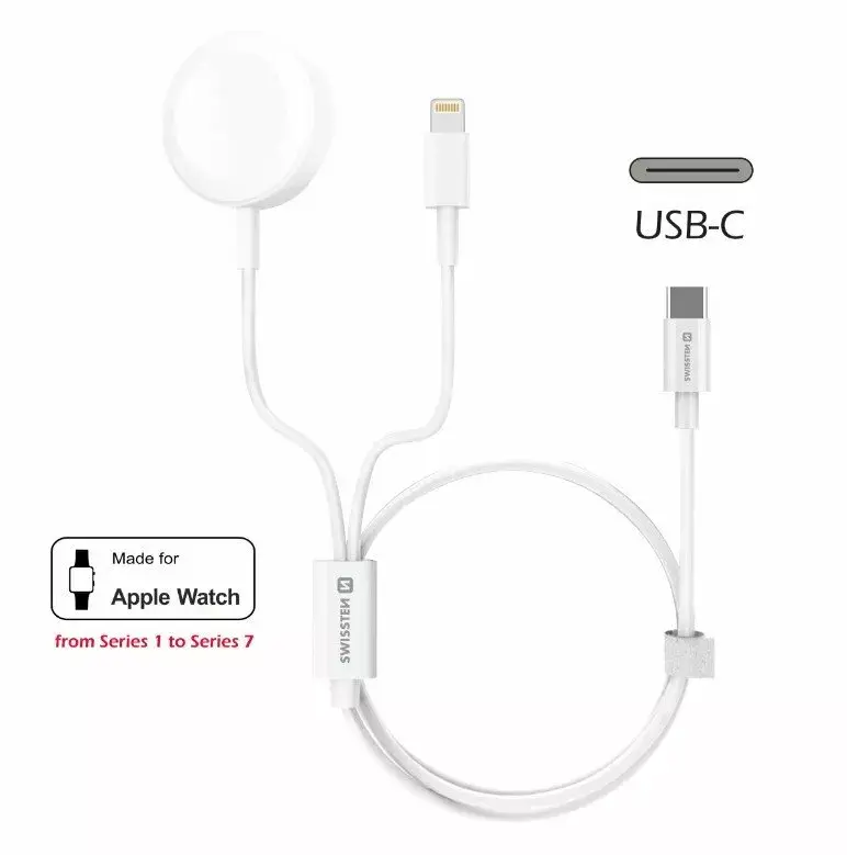 SWISSTEN Wireless Charger 2in1 for iWatch and iPhone Photo 2