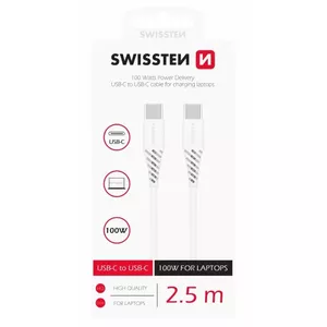 USB-C to USB-C Data Cable SWISSTEN 71506530 5A 2.5 m