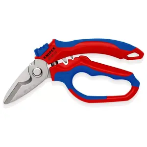 Плоскогубцы Knipex 95 05 20 SB Нержавеющая сталь Пластиковая ручка Синяя Красная