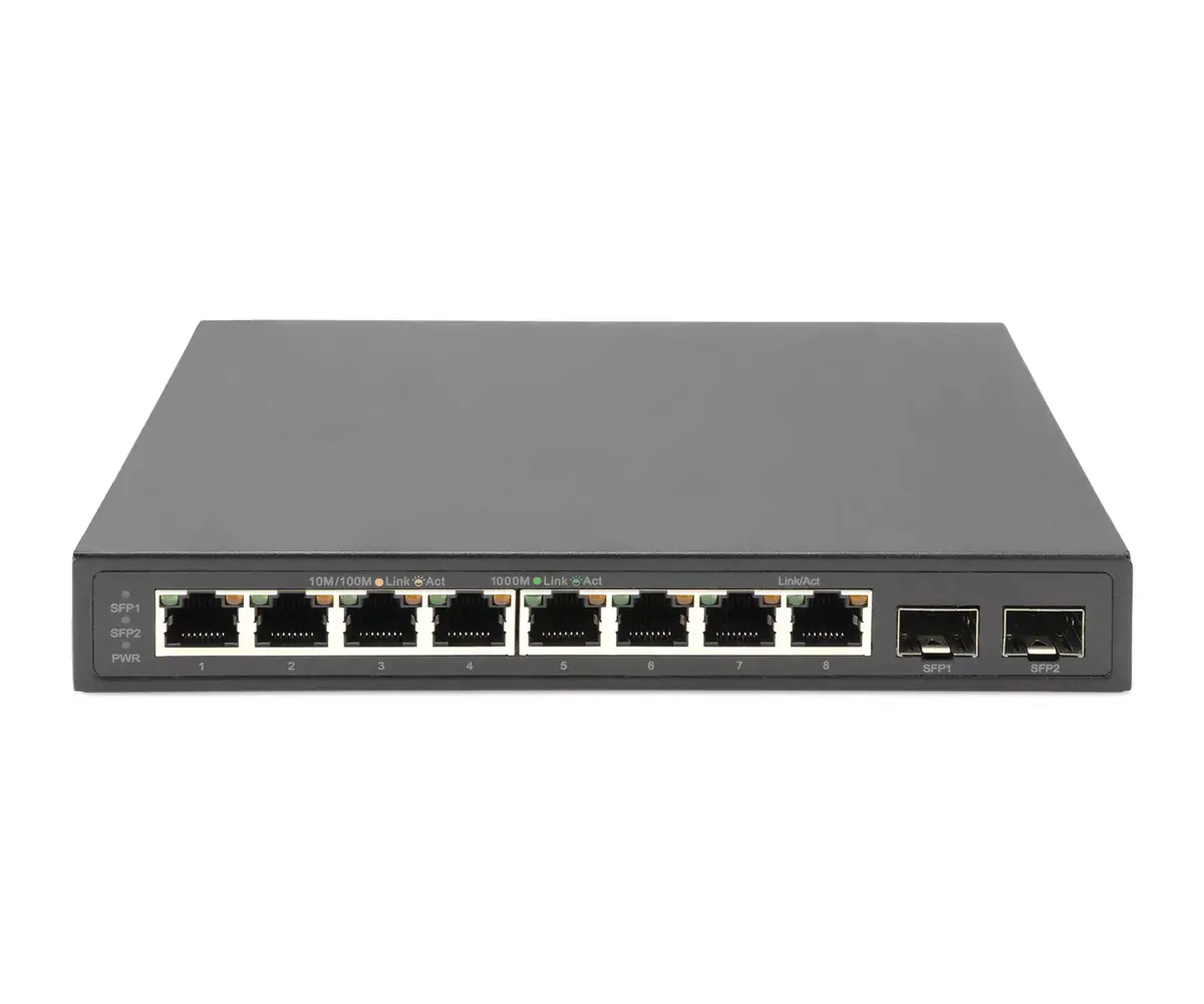 Unmanaged Switch Digitus 8-Port Gigabit + 2 Gigabit SFP Photo 4