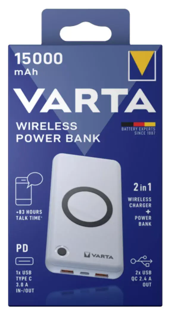 Portatīvais akumulators Varta Wireless Power Bank 57908101111 Photo 2