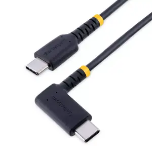 USB C Charging Cable StarTech.com R2CCR-1M 60W PD 3A Right Angle 1m