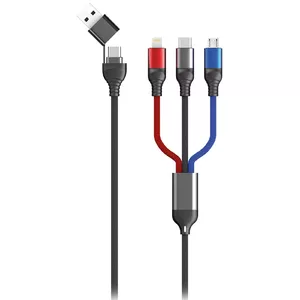 USB Cable 2GO 797361 1.2m USB A/USB C USB C/Micro-USB B/Lightning