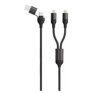 Lightning Cable 2GO 797365 1.2m USB A/USB C 2x USB C Black