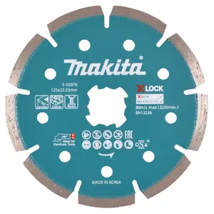 Алмазный диск сегментированный Makita E-02076 12.5 см для бетона гранита мрамора