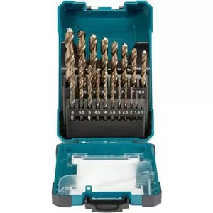 Drill bit set Makita M-Force 19 pieces 1–10 mm, twist bits for metal and wood