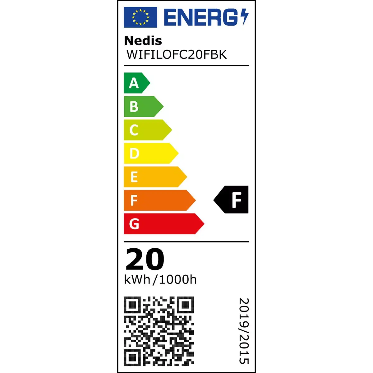 Floodlight Nedis WIFILOFC20FBK Photo 20