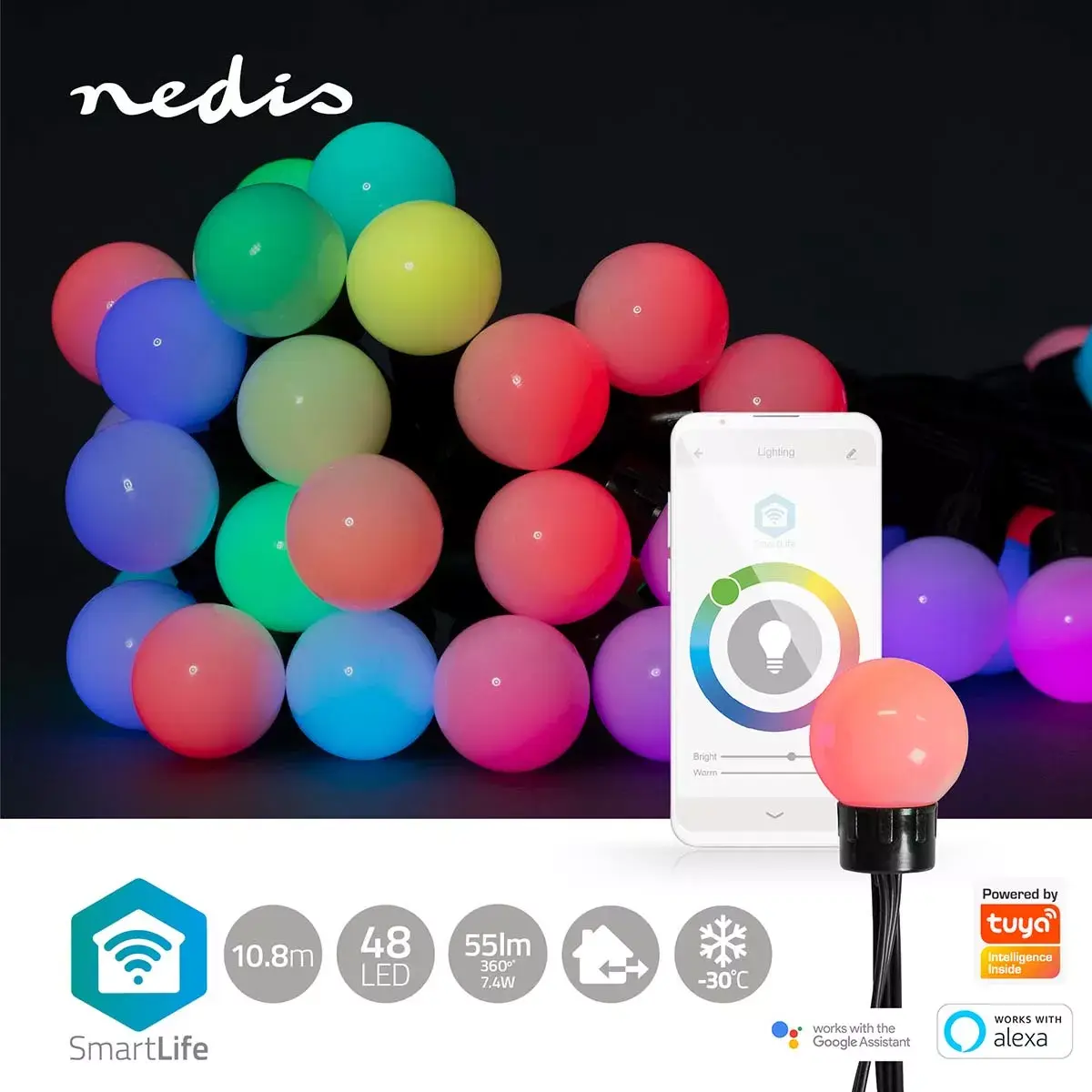 Световая гирлянда Nedis WIFILP02C48 Photo 4