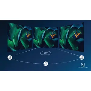 IPS LED wide view technology for image and colour accuracy
