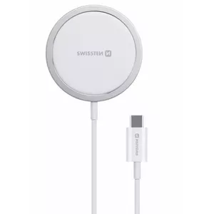 Беспроводное зарядное устройство Swissten MagStick Smartphone White USB Indoor 1.5m