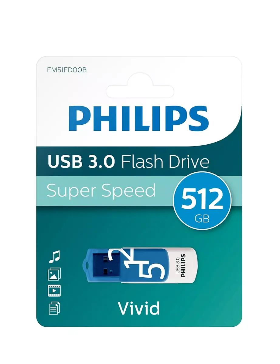 USB flash drive Philips 51 GB FM51FD001B/00 Photo 2